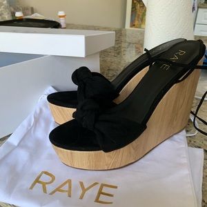 RAYE lace up wedges